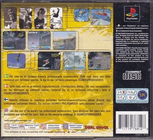 Xgames Pro Boarder - PlayStation 1 (B Grade) (Genbrug)